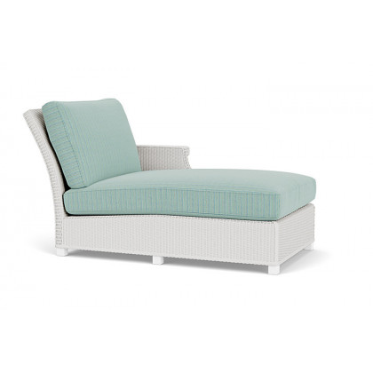 Lloyd Flanders™ Hamptons Left Arm Chaise - Matte White