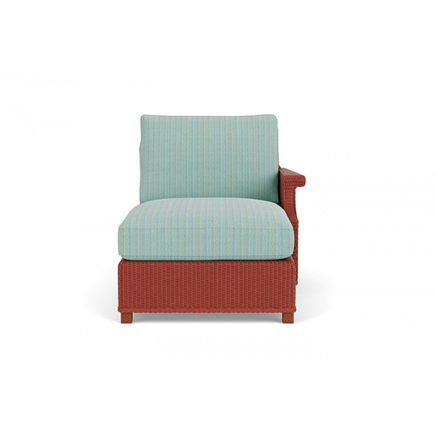 Lloyd Flanders™ Hamptons Left Arm Chaise - Terracotta