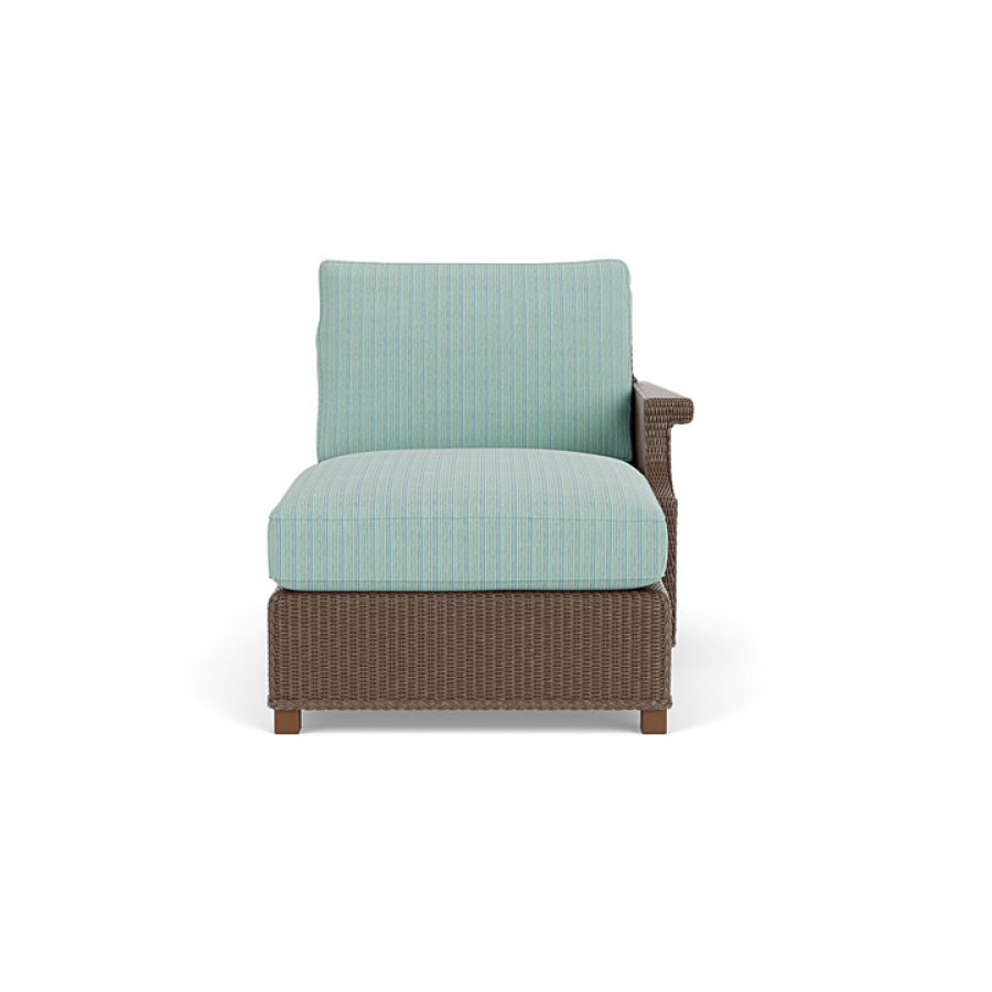 Lloyd Flanders™ Hamptons Left Arm Chaise - Bark