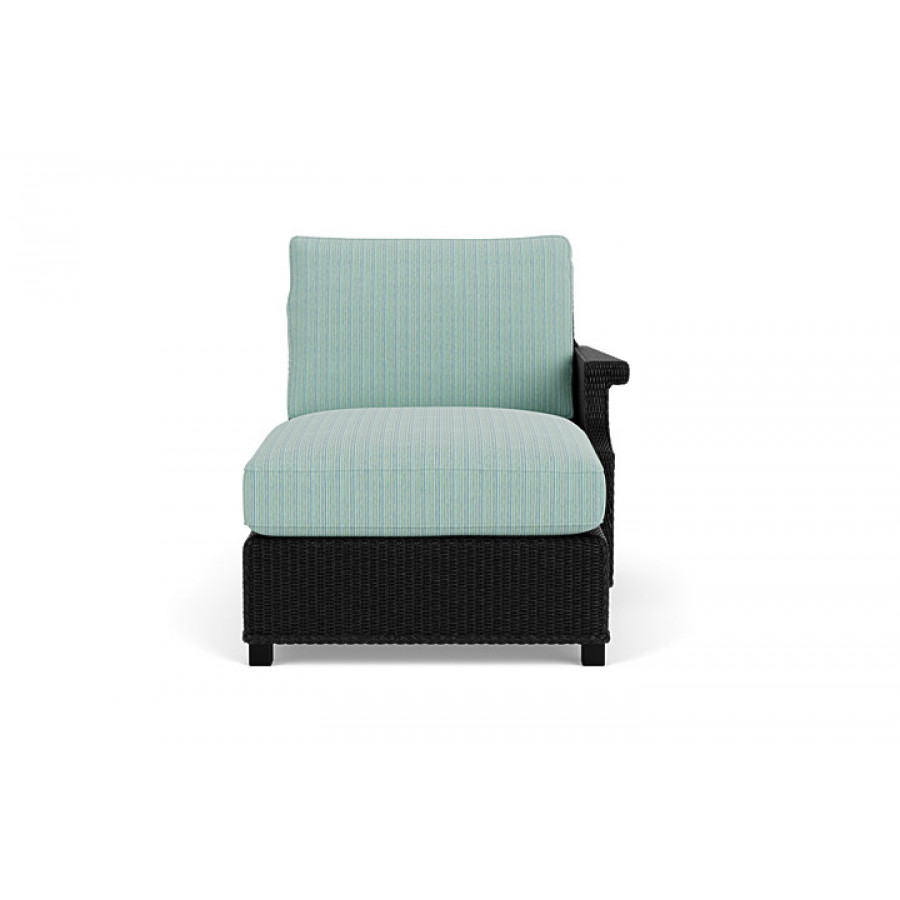 Lloyd Flanders™ Hamptons Left Arm Chaise - Ebony