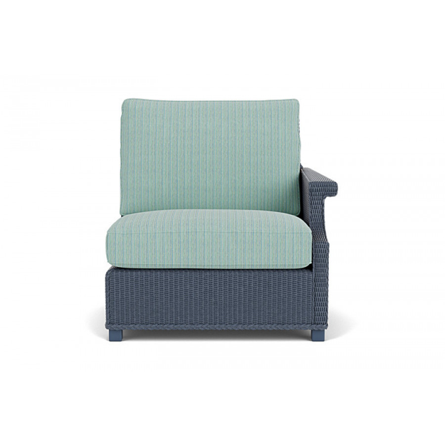 Lloyd Flanders™ Hamptons Left Arm Sectional - Denim Blue