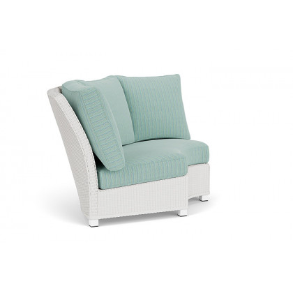 Lloyd Flanders™ Hamptons Wedge Corner Sectional - Matte White
