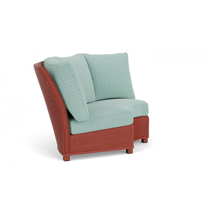 Lloyd Flanders™ Hamptons Wedge Corner Sectional - Terracotta