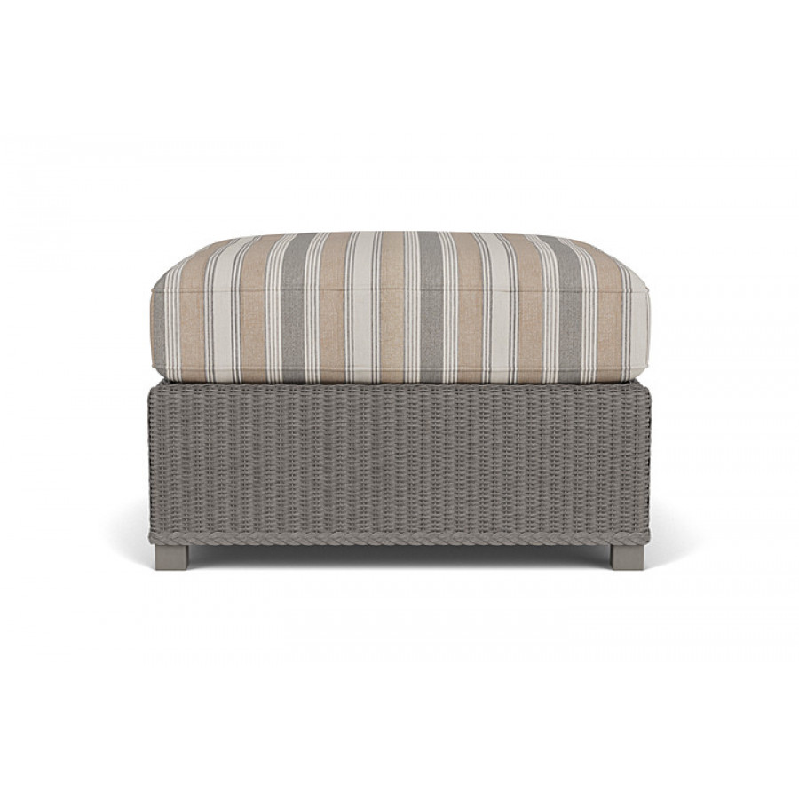 Lloyd Flanders™ Hamptons Large Ottoman - Pewter
