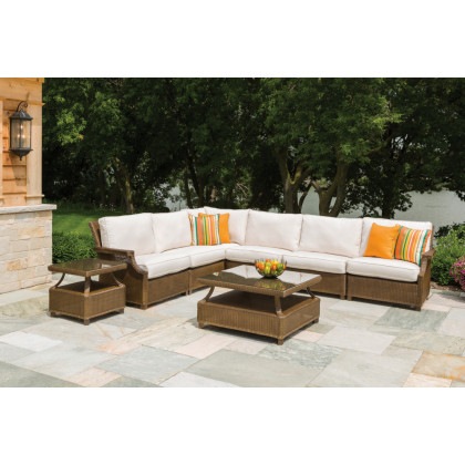 Lloyd Flanders™ Hamptons 23" Square End Table - Platinum