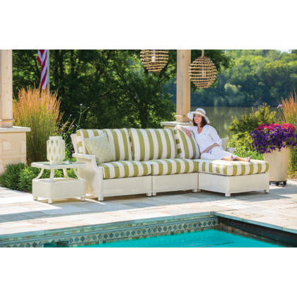 Lloyd Flanders™ Hamptons 23" Square End Table - Platinum