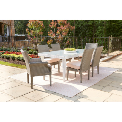 Lloyd Flanders™ Hamptons 73" Rectangular Dining Table - Terracotta