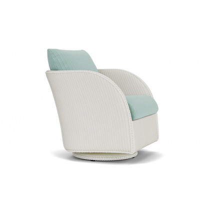 Lloyd Flanders™ Essence Swivel Glider Lounge Chair - Matte White