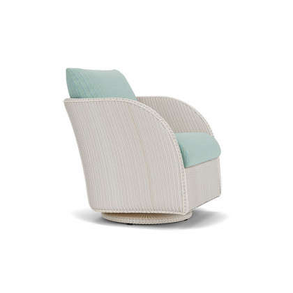 Lloyd Flanders™ Essence Swivel Glider Lounge Chair - Antique White