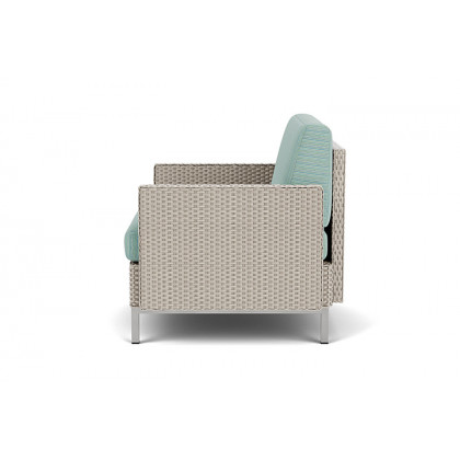 Lloyd Flanders™ Elements Lounge Chair with Stainless Steel Arms and Back - Linen