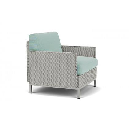 Lloyd Flanders™ Elements Lounge Chair with Stainless Steel Arms and Back - Platinum