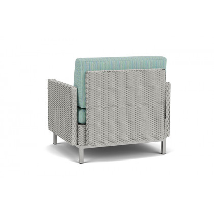 Lloyd Flanders™ Elements Lounge Chair with Stainless Steel Arms and Back - Platinum