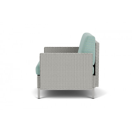 Lloyd Flanders™ Elements Lounge Chair with Stainless Steel Arms and Back - Platinum