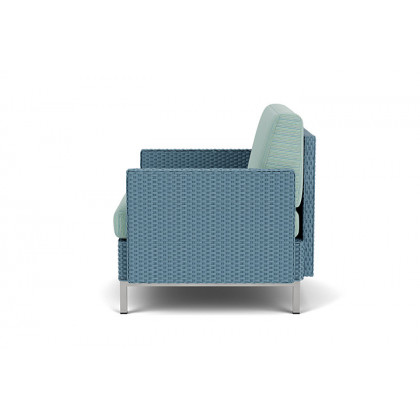 Lloyd Flanders™ Elements Lounge Chair with Stainless Steel Arms and Back - Stillwater