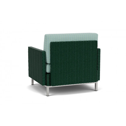 Lloyd Flanders™ Elements Lounge Chair with Stainless Steel Arms and Back - Woodland