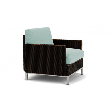 Lloyd Flanders™ Elements Lounge Chair with Stainless Steel Arms and Back - Mink