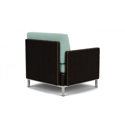 Lloyd Flanders™ Elements Lounge Chair with Stainless Steel Arms and Back - Mink