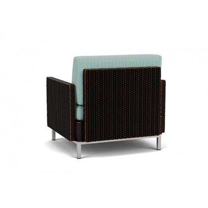 Lloyd Flanders™ Elements Lounge Chair with Stainless Steel Arms and Back - Mink