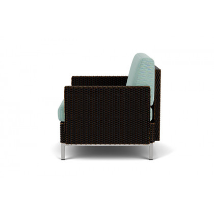Lloyd Flanders™ Elements Lounge Chair with Stainless Steel Arms and Back - Mink