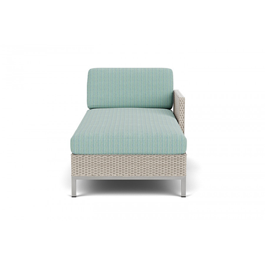 Lloyd Flanders™ Elements Left Arm Chaise with Loom Arm and Back - Linen