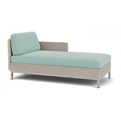 Lloyd Flanders™ Elements Left Arm Chaise with Loom Arm and Back - Linen
