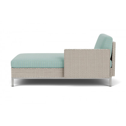 Lloyd Flanders™ Elements Left Arm Chaise with Loom Arm and Back - Linen