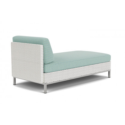 Lloyd Flanders™ Elements Left Arm Chaise with Loom Arm and Back - Matte White
