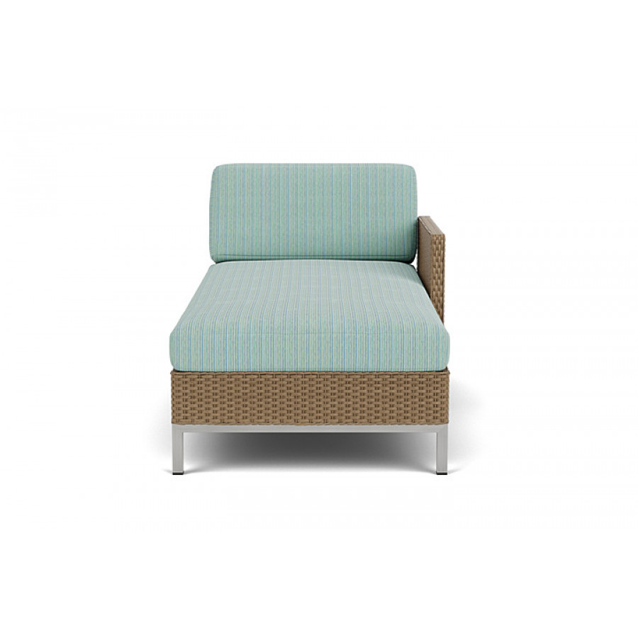 Lloyd Flanders™ Elements Left Arm Chaise with Loom Arm and Back - Fawn