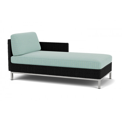 Lloyd Flanders™ Elements Left Arm Chaise with Loom Arm and Back - Ebony