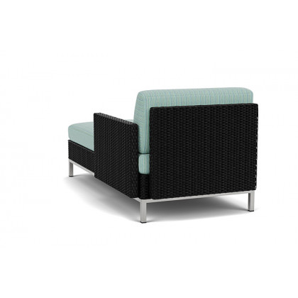 Lloyd Flanders™ Elements Left Arm Chaise with Loom Arm and Back - Ebony