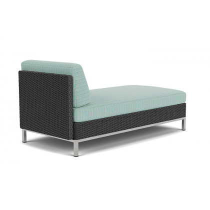 Lloyd Flanders™ Elements Left Arm Chaise with Loom Arm and Back - Charcoal