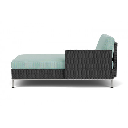Lloyd Flanders™ Elements Left Arm Chaise with Loom Arm and Back - Charcoal