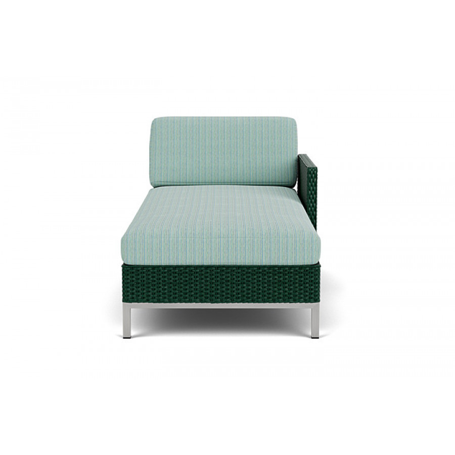 Lloyd Flanders™ Elements Left Arm Chaise with Loom Arm and Back - Woodland