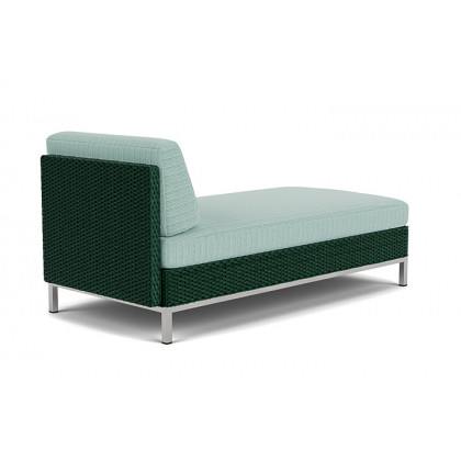 Lloyd Flanders™ Elements Left Arm Chaise with Loom Arm and Back - Woodland