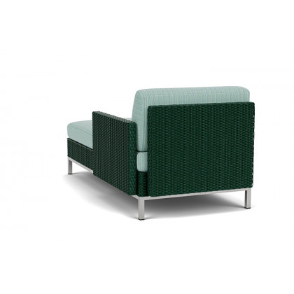 Lloyd Flanders™ Elements Left Arm Chaise with Loom Arm and Back - Woodland