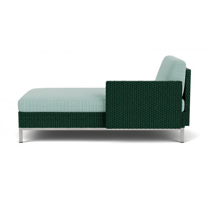 Lloyd Flanders™ Elements Left Arm Chaise with Loom Arm and Back - Woodland