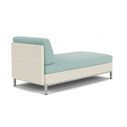 Lloyd Flanders™ Elements Left Arm Chaise with Loom Arm and Back - Ivory