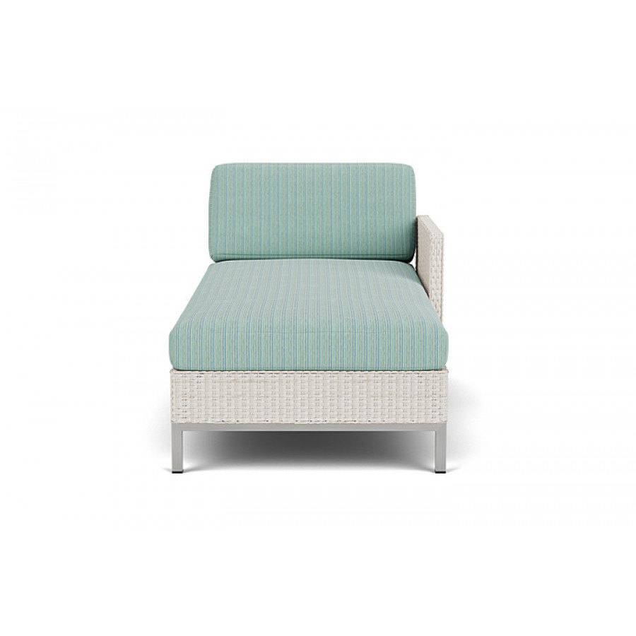 Lloyd Flanders™ Elements Left Arm Chaise with Loom Arm and Back - Antique White