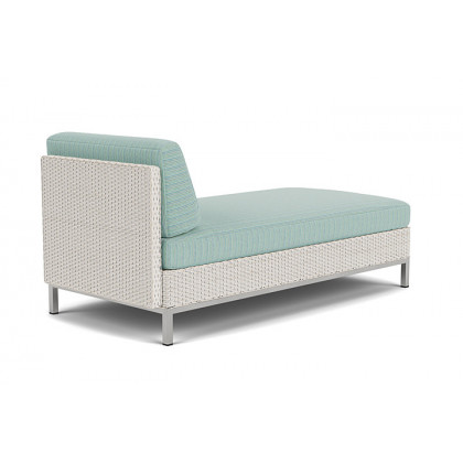 Lloyd Flanders™ Elements Left Arm Chaise with Loom Arm and Back - Antique White