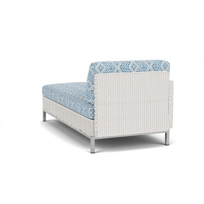 Lloyd Flanders™ Elements Right Arm Chaise with Loom Arm and Back - White