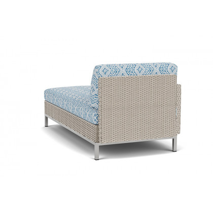 Lloyd Flanders™ Elements Right Arm Chaise with Loom Arm and Back - Linen