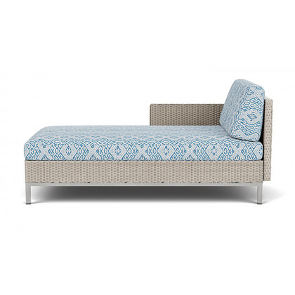 Lloyd Flanders™ Elements Right Arm Chaise with Loom Arm and Back - Linen