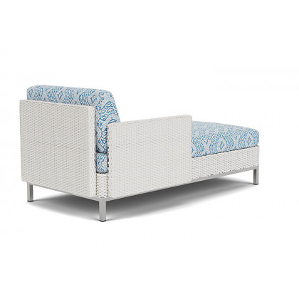 Lloyd Flanders™ Elements Right Arm Chaise with Loom Arm and Back - Matte White
