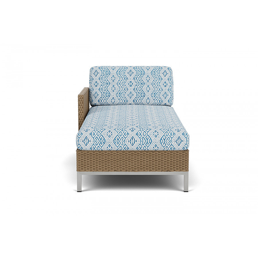 Lloyd Flanders™ Elements Right Arm Chaise with Loom Arm and Back - Fawn