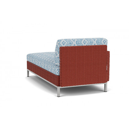 Lloyd Flanders™ Elements Right Arm Chaise with Loom Arm and Back - Terracotta