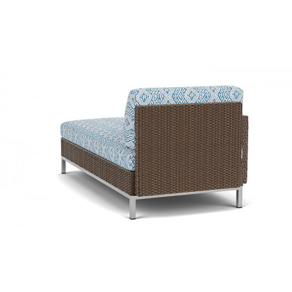 Lloyd Flanders™ Elements Right Arm Chaise with Loom Arm and Back - Bark