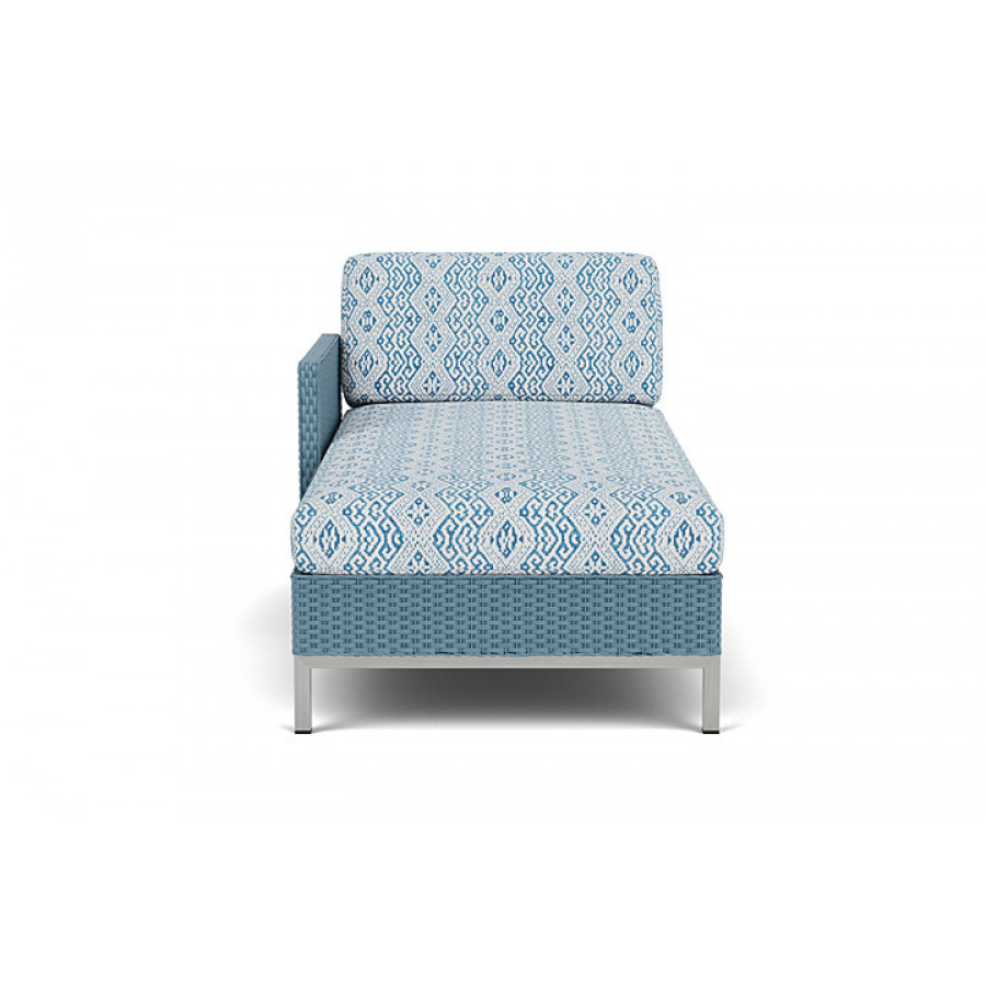 Lloyd Flanders™ Elements Right Arm Chaise with Loom Arm and Back - Stillwater
