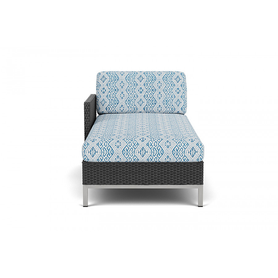 Lloyd Flanders™ Elements Right Arm Chaise with Loom Arm and Back - Charcoal