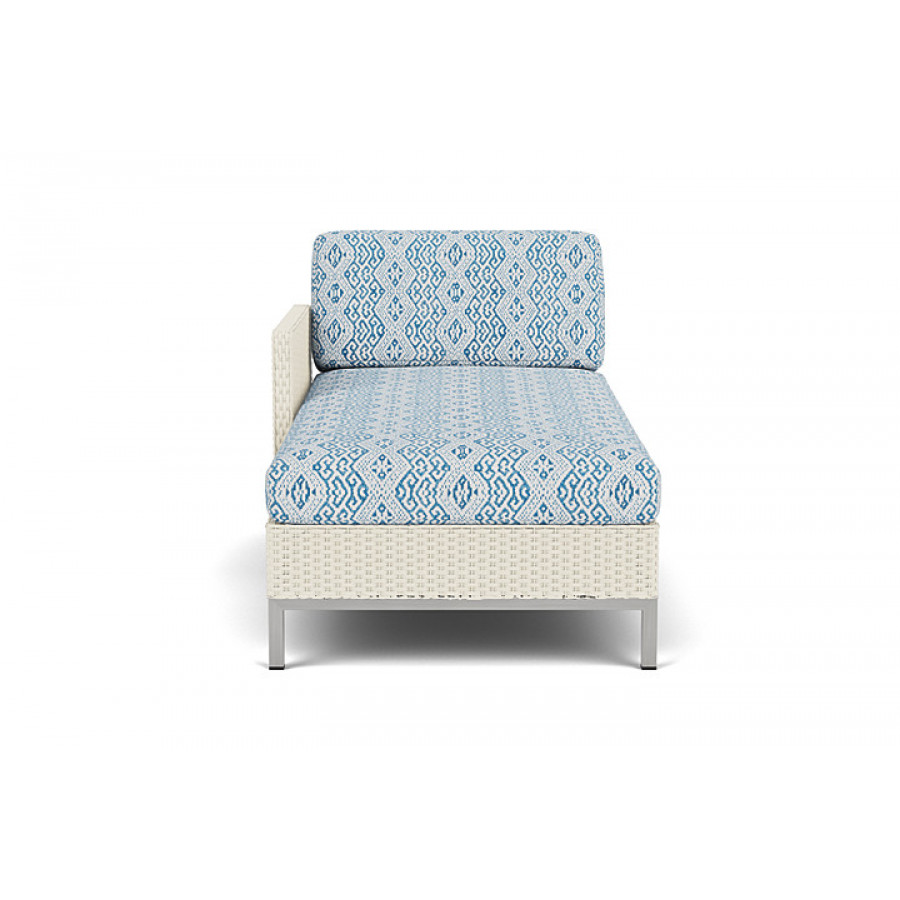 Lloyd Flanders™ Elements Right Arm Chaise with Loom Arm and Back - Ivory