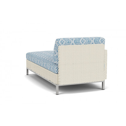 Lloyd Flanders™ Elements Right Arm Chaise with Loom Arm and Back - Ivory